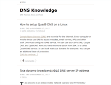 Tablet Screenshot of dnsknowledge.com